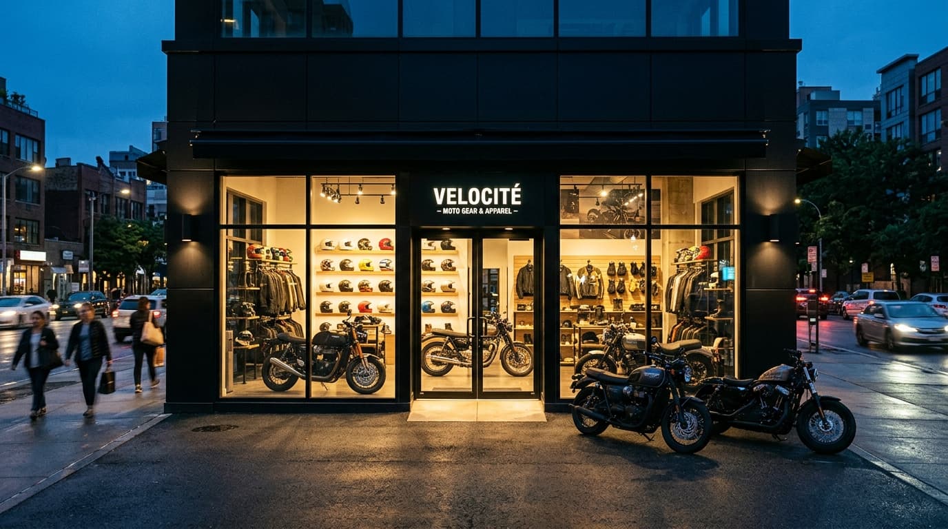 Bikers Accessories shop exterior in Bihar Sharif