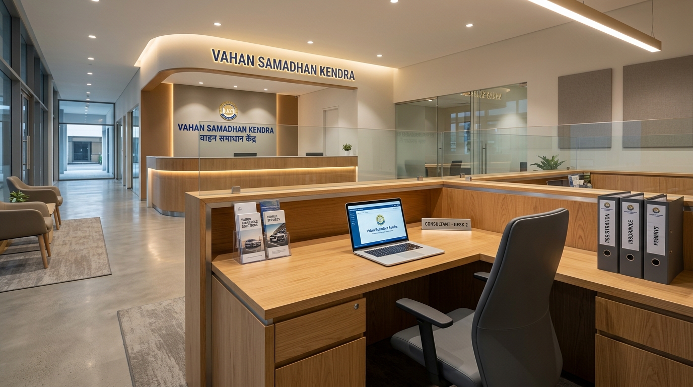 Vahan Samadhan Kendra insurance and RTO service consultation counter